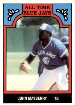 1986 TCMA All-Time Toronto Blue Jays - Color #1-BLU John Mayberry Front