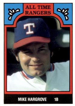 1986 TCMA All-Time Texas Rangers - Color #5-RAN Mike Hargrove Front
