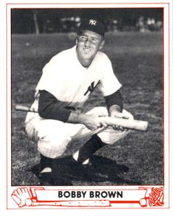1985 TCMA 1949 Play Ball #32 Bobby Brown Front