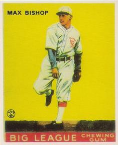 1983 Galasso 1933 Goudey Reprint #61 Max Bishop Front