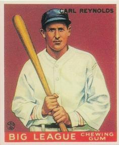 1983 Galasso 1933 Goudey Reprint #120 Carl Reynolds Front