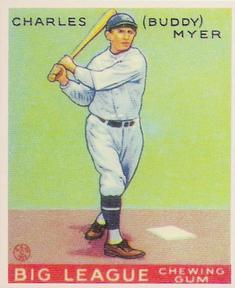 1983 Galasso 1933 Goudey Reprint #153 Buddy Myer Front