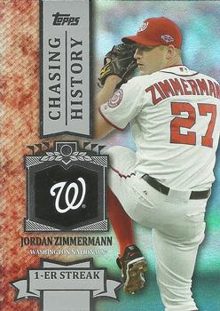 2013 Topps - Chasing History Silver Foil #CH-63 Jordan Zimmermann Front