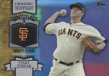 2013 Topps - Chasing History Silver Foil #CH-95 Matt Cain Front