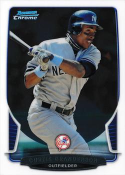 2013 Bowman Chrome #16 Curtis Granderson Front