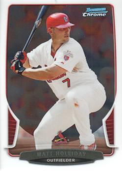 2013 Bowman Chrome #167 Matt Holliday Front