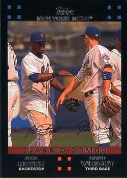 2007 Topps Gift Sets New York Mets #NYM42 Jose Reyes / David Wright Front