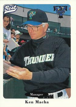 1996 Best Trenton Thunder #1 Ken Macha Front