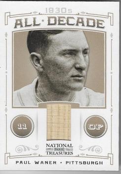 2012 Panini National Treasures - All Decade Materials #27 Paul Waner Front