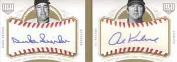 2012 Panini National Treasures - Game Ball Signatures Dual #11 Duke Snider / Al Kaline Front