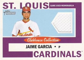 2013 Topps Heritage - Clubhouse Collection Relics #CCR-JG Jaime Garcia Front