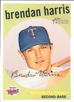 2008 Topps Heritage #61 Brendan Harris Front