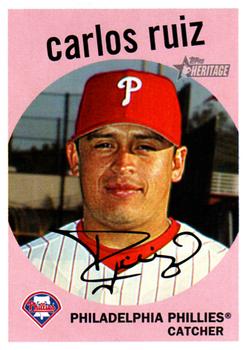 2008 Topps Heritage #101 Carlos Ruiz Front