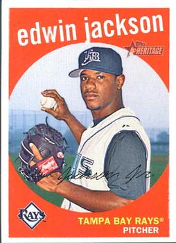 2008 Topps Heritage #413 Edwin Jackson Front