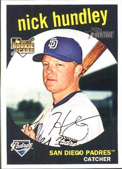 2008 Topps Heritage #697 Nick Hundley Front