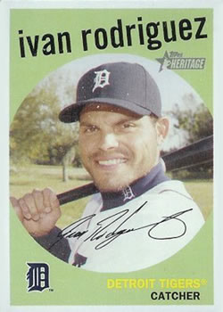 2008 Topps Heritage #28 Ivan Rodriguez Front