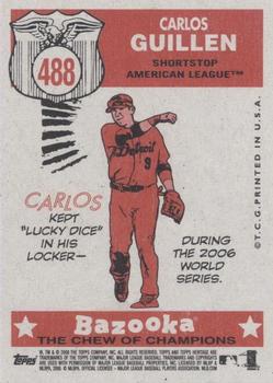 2008 Topps Heritage #488 Carlos Guillen Back