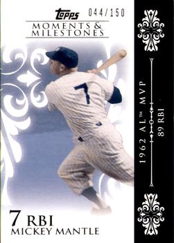 2008 Topps Moments & Milestones #6-7 Mickey Mantle Front