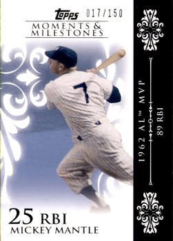 2008 Topps Moments & Milestones #6-25 Mickey Mantle Front