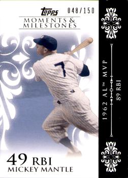 2008 Topps Moments & Milestones #6-49 Mickey Mantle Front