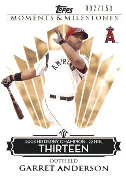 2008 Topps Moments & Milestones #23-13 Garret Anderson Front