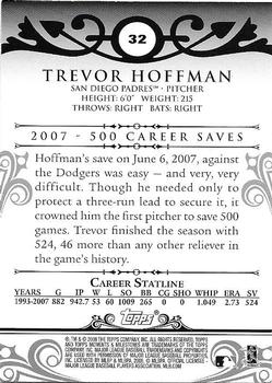 2008 Topps Moments & Milestones #32-418 Trevor Hoffman Back
