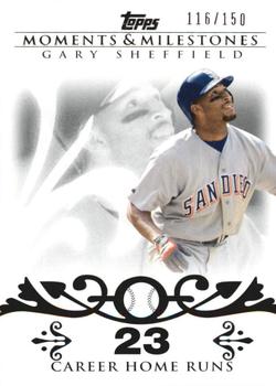 2008 Topps Moments & Milestones #52-23 Gary Sheffield Front