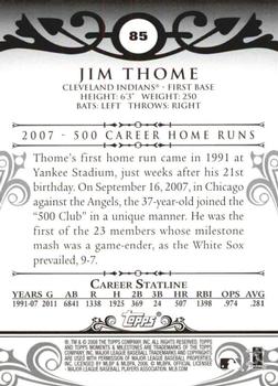 2008 Topps Moments & Milestones #85-3 Jim Thome Back
