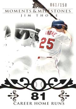 2008 Topps Moments & Milestones #85-81 Jim Thome Front