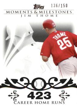 2008 Topps Moments & Milestones #85-423 Jim Thome Front
