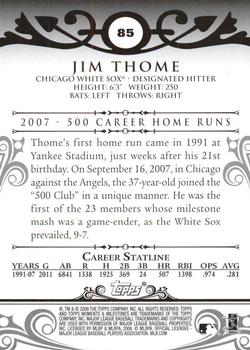 2008 Topps Moments & Milestones #85-443 Jim Thome Back