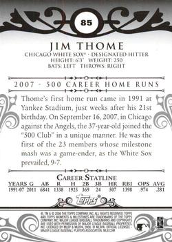 2008 Topps Moments & Milestones #85-445 Jim Thome Back