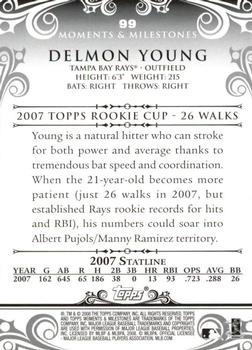 2008 Topps Moments & Milestones #99-15 Delmon Young Back