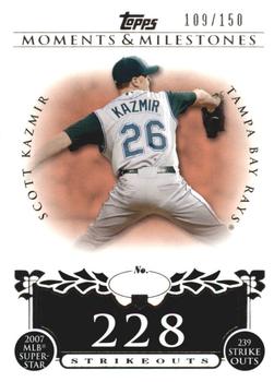 2008 Topps Moments & Milestones #107-228 Scott Kazmir Front