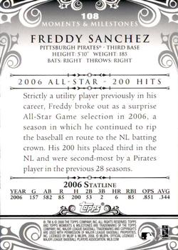 2008 Topps Moments & Milestones #108-87 Freddy Sanchez Back