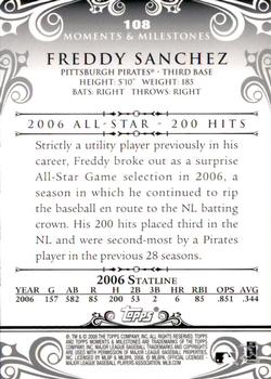 2008 Topps Moments & Milestones #108-94 Freddy Sanchez Back