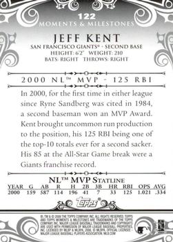 2008 Topps Moments & Milestones #122-9 Jeff Kent Back