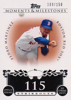 2008 Topps Moments & Milestones #141-115 Pedro Martinez Front