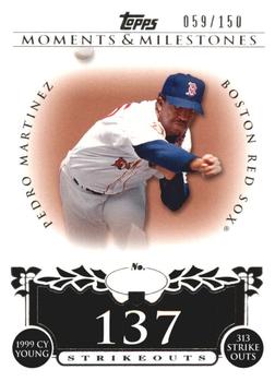 2008 Topps Moments & Milestones #141-137 Pedro Martinez Front