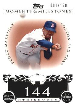 2008 Topps Moments & Milestones #141-144 Pedro Martinez Front