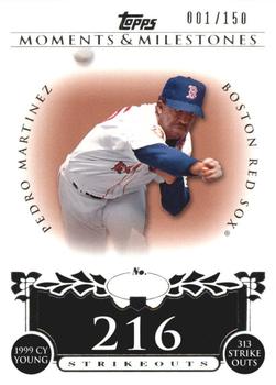 2008 Topps Moments & Milestones #141-216 Pedro Martinez Front