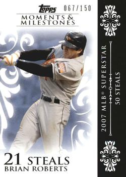 2008 Topps Moments & Milestones #144-21 Brian Roberts Front