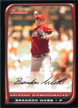 2008 Bowman #20 Brandon Webb Front