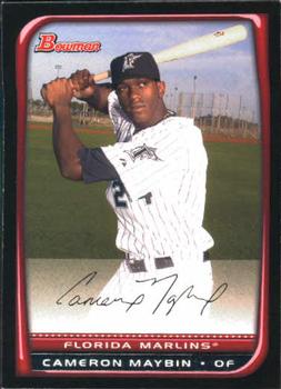 2008 Bowman #9 Cameron Maybin Front