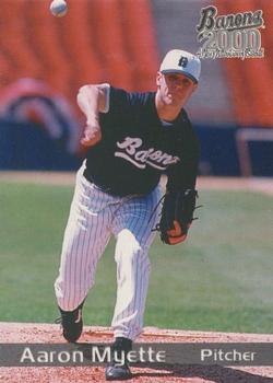 2000 Grandstand Birmingham Barons #NNO Aaron Myette Front