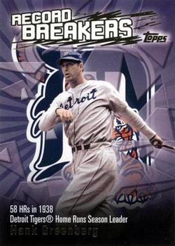 2003 Topps - Record Breakers (Series One) #RB-HG Hank Greenberg Front