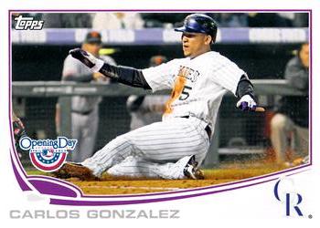 2013 Topps Opening Day #113 Carlos Gonzalez Front