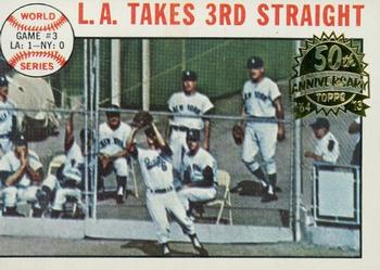 2013 Topps Heritage - 50th Anniversary Buybacks #138 World Series Game #3 - L.A. Takes 3rd Straight Front