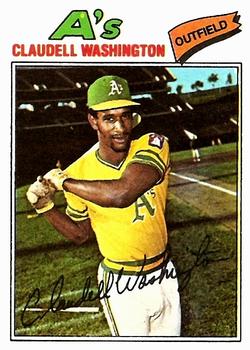 1977 Topps #405 Claudell Washington Front