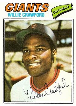 1977 Topps #642 Willie Crawford Front